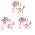 thumbnail image 1 of 300Pcs Red and White Handmade Christmas Cane Miniature Food Home Decor Clay Cane, 1 of 7