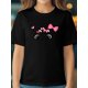 thumbnail image 1 of Camiseta informal de algodón para niña con estampado de gato. Cuello redondo cómodo, manga corta, tejido de punto transpirable. Ideal para el verano., 1 of 5