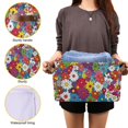 thumbnail image 3 of Yayeee Canvas Storage Basket with Handles for Shelves Fabric Bins Closet Organizer, Whimsical Floral, 3 of 8