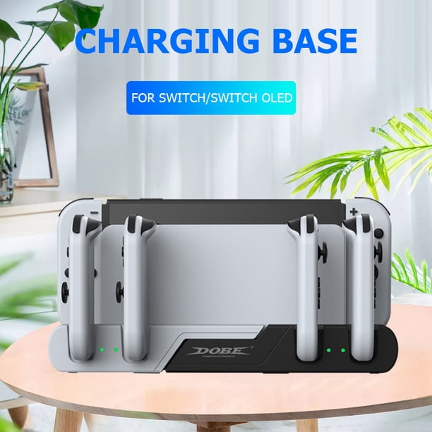 Cargador De Consola De Juegos Cargador Dock Stand Portable Gamepad Estación de carga para Switch Switch OLED Likrtyny Para estrenar