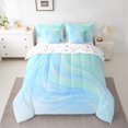 thumbnail image 2 of Castle Fairy Kids Teens Gradient Lines Bedding Comforter Set,Stripes Full Bedding Set, 2 of 8