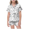 thumbnail image 1 of MIASHUI Ensemble de Pyjama Peint à la Main pour Enfant de Pâques DIY pour Garçon et Fille, Blanc, 2-3 Ans, 1 of 4