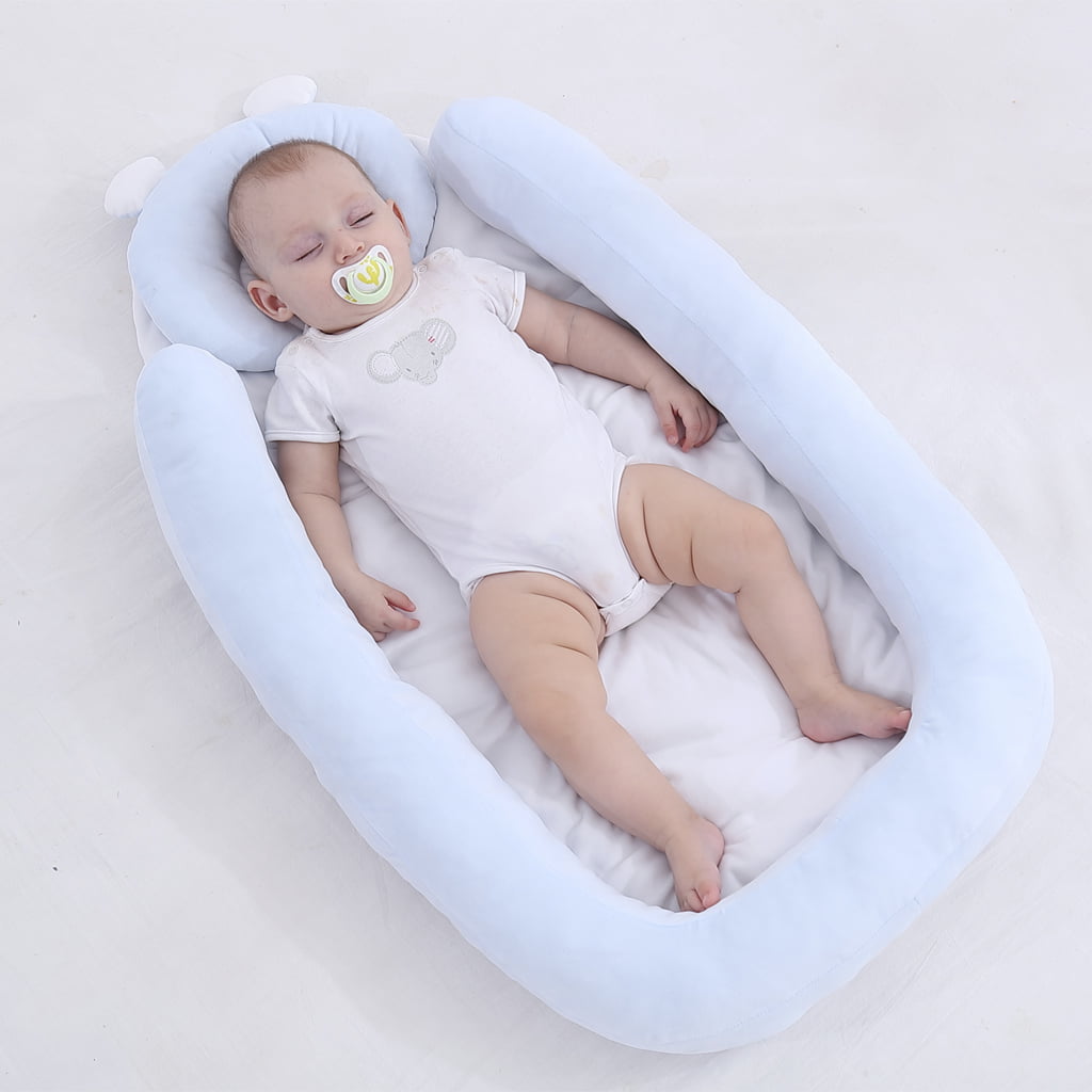 White Panda KAKIBLIN Baby Bed Mat Portable Infant Newborn Nursing Pillow Baby Bed Mattress Sleeping Pillow Suitable for 0-8 Months Infant 