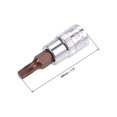 thumbnail image 2 of Uxcell 1/4" Drive x T20 Torx Bit Socket, S2 Steel Bits, CR-V Sockets 38mm Length (For Hand Use Only) 5 Pack, 2 of 5