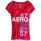 thumbnail image 1 of Aeropostale - Camiseta gráfica para mujer con purpurina multicolor 87'shsirt, rosa, extragrande, 1 of 1
