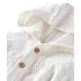 thumbnail image 2 of Little Planet by Carter's Baby Organic Cotton Hooded Sweater-Knit Pointelle Jumpsuit - Light Cream - (3 Months)), 2 of 3