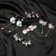 thumbnail image 5 of Pendientes colgantes de flores acrílicas blancas con borlas de aleación acrílica para mujer, tendencia de moda 2023, A17, 5 of 5