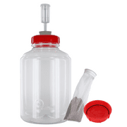 Home Brew Ohio Deluxe Three Gallon Fermonster Kit (Drilled Lid, Solid Lid, #10 Drilled Stopper, Econolock, Mesh Strainer)