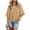 Khaki, variant on Vedolay Women Shirts Casual Women's Short Sleeve V Neck Pleated T Shirts Summer Loose Fit Basic Tunic,Khaki XXL