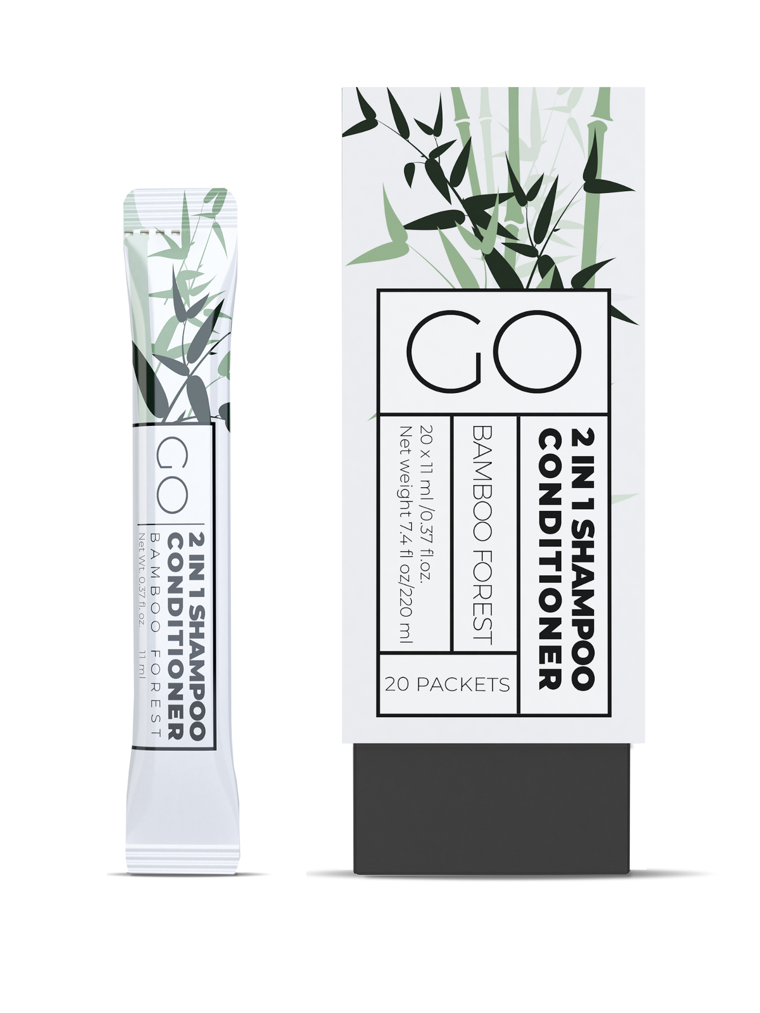 GO Essentials Travel Size Shampoo and Conditioner Set of 20 2 in 1