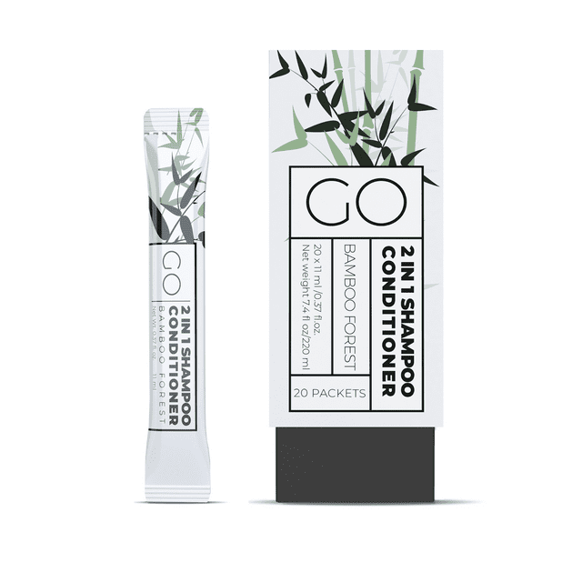 GO Essentials Travel Size Shampoo and Conditioner Set of 20 2 in 1