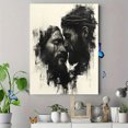 thumbnail image 4 of Qisvanset 12x16 Inch Jesus Heals Blind Man Canvas Wall Art, Modern Bible Sketch Boho Religious Home Decor, 4 of 8