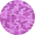 thumbnail image 1 of Ahgly Company Tapis d'Intérieur Lavables en Machine, Ronds, Violets, Violets Transitionnels, Ronds de 6 Pi, 1 of 7