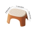 thumbnail image 3 of Mnhhatv Stackable Plastic Mini Stool With Skidproof Pads, Reinforced Build, Wide Comfortable Seat, Space‑Saving Storage, Versatile For Shoe Changing Bathroom Living Room, Gray Orange Yellow, 3 of 6