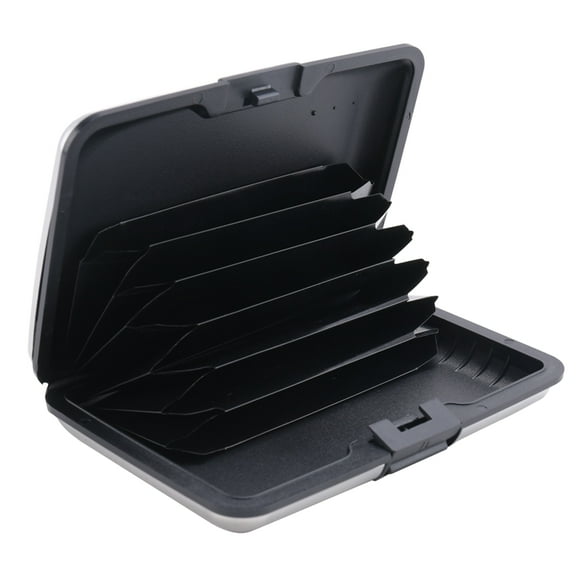 Aluminium Case Credit Card Holder Metal Wallet, One Size in Silverk511