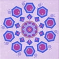 thumbnail image 1 of Ahgly Company Machine Washable Indoor Square Transitional Blossom Pink Area Rugs, 4' Square, 1 of 7