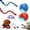 Blue+Red, variant on 2026 New Dog Toy, Interactive Fast Moving Toys Balls with Birdsong, 360° Smart Automatic Rolling Electric Dog Ball Toy with Rope for Dogs and Cat Indoor Play , Motion Dog Toy(Blue)