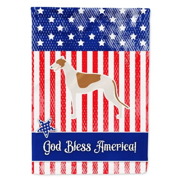 Carolines Treasures BB3305GF USA Patriotic Greyhound Flag Garden Size  Small multicolor
