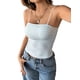 thumbnail image 3 of Camisola Corta Sin Mangas con Tirantes Finos A Rayas Y2K para Mujer, Estilo Entallado, con Espalda Descubierta, Estética para Salir. Azul y S, 3 of 10