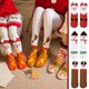 thumbnail image 1 of Calcetines de Navidad - Calcetines térmicos de forro polar con bolas de Navidad para regalo, 1 par, de color sólido, engrosados para la comodidad invernal, 1 of 3