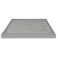 thumbnail image 4 of Transolid FSL3636C-02 36-in x 36-in Cast Solid Surface Low Profile Shower Base with Concealed Center Drain, Cameo, 4 of 7