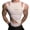 White, variant on Men Sexy Sleeveless Tank Tops Cut Out Round Neck Slim Fitted One Piece Buckled Bodysuit Underwear for Club Party