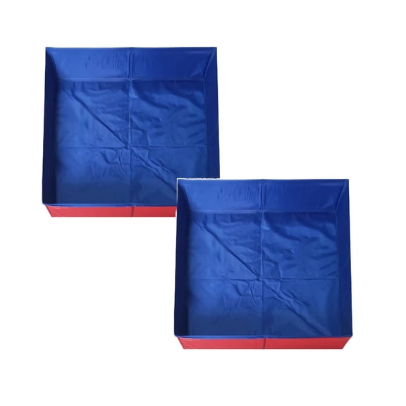 2Pcs Clearance Sale! Foldable Square Pet Pool Bath Tub For Dogs And Cats Indoor Outdoor Portable Pet Bathing Tub Swimming Pool Pet Supplies 2026!