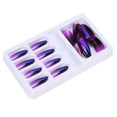 thumbnail image 3 of Consejos para uñas postizas, uñas postizas en punta con gradiente, uñas postizas de cobertura completa, uñas postizas con gradiente, las mejores de su clase, 3 of 8