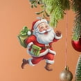 thumbnail image 6 of MXTPOV Red Christmas Decorations Hanging for Christmas Tree, Acrylic Santa Claus Ornaments for Backpack Home Decor, Flat Christmas Tree Decorations, 6 of 6
