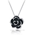 thumbnail image 3 of Yoursfs Women's Rose Necklace Cute Black Unique Floral Necklace Fashion Gold Plated Jewelry Gift, 3 of 6