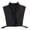 Black, variant on Women Detachable Half Shirt Ruffle Neck Blouse Collar Fashion Accessory Layer Top, Black