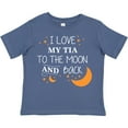 thumbnail image 3 of Inktastic I Love My Tia to the Moon and Back Boys or Girls Toddler T-Shirt, 3 of 5