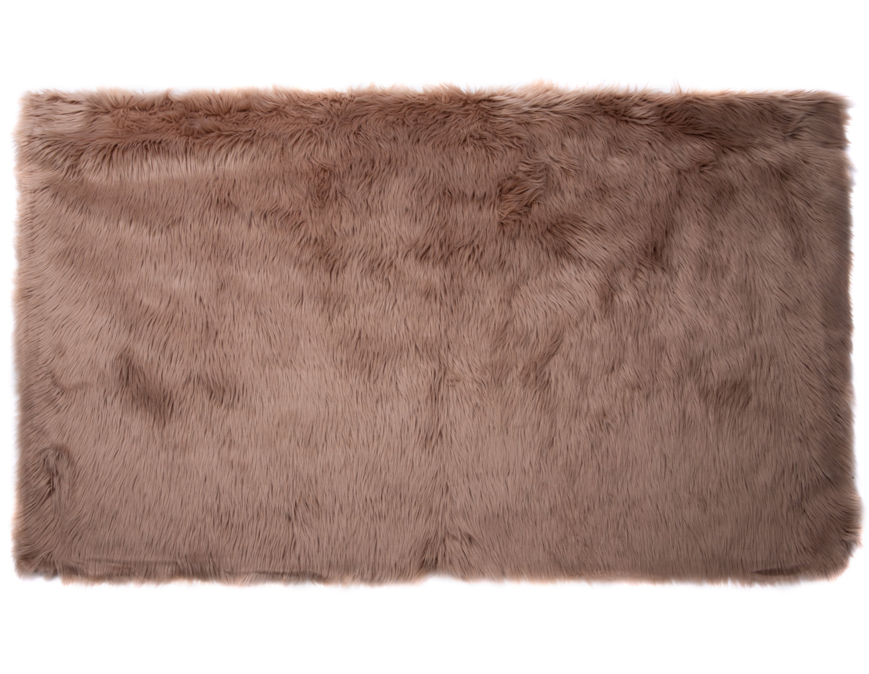 Bedroom Floor Plush Anti-Skid Warm Carpet for Living Room Area 122 cm x 183 cm Mind Reader Faux Sheepskin Rug Beige High Pile 4′ x 6′ Vegan Materials 