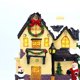 thumbnail image 4 of Casa de pueblo de nieve Resina Escena De Navidad Snow House Light Up Village Decor Snowman Y Santa Magideal Casa de pueblo de nieve, 4 of 7