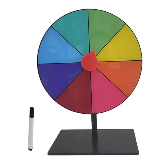 Wheel Prize Game Turntable Draws Roulette Wheel Tabletop Prize Turntable for Party Teaching Activity Supermarkets