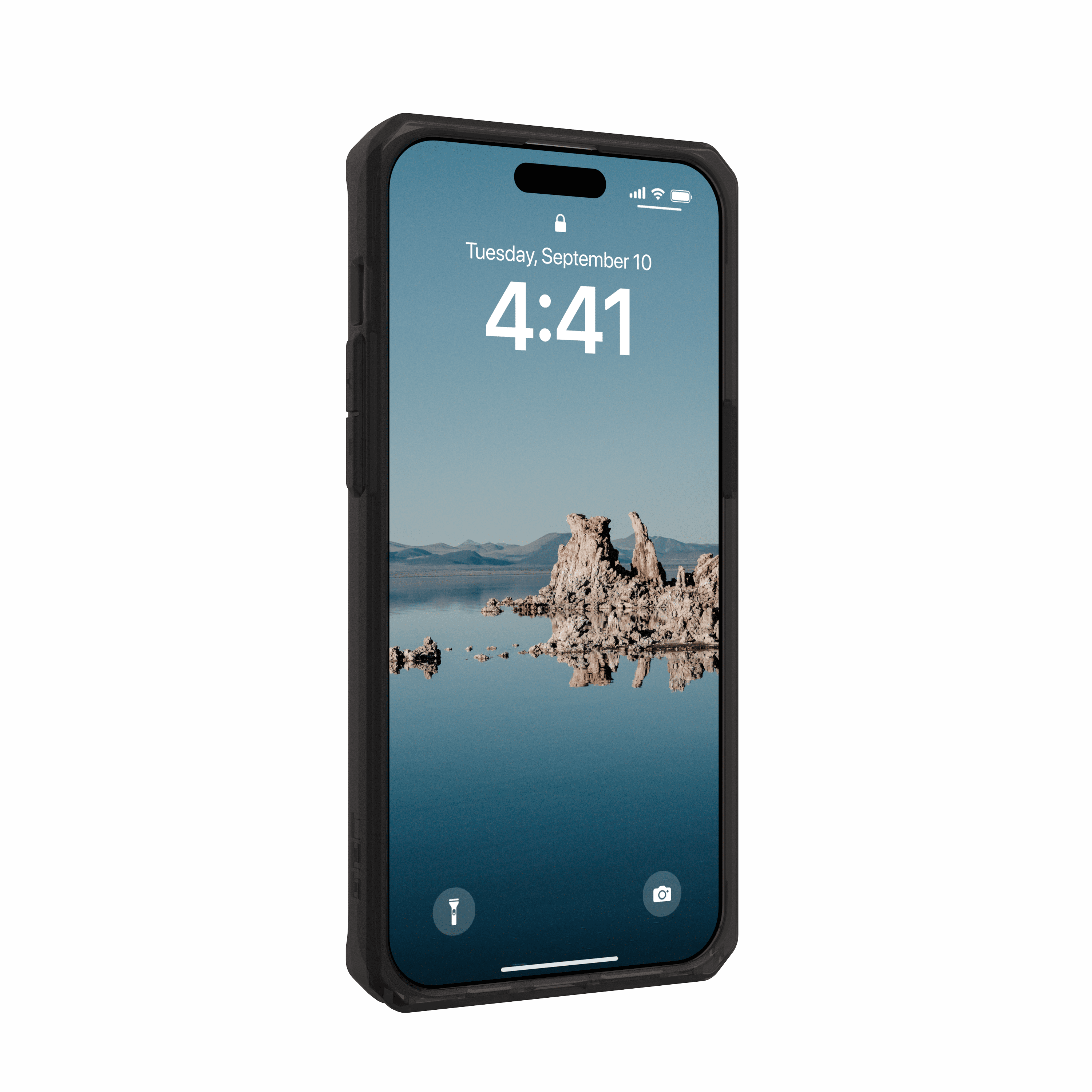 UAG iPhone 15 Pro Max Case 6.7" Plyo Black/Bronze Built-in Magnet Compatible with MagSafe Charging Rugged Anti-Yellowing Transparent Clear Protective Cover by URBAN ARMOR GEAR