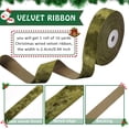 thumbnail image 5 of 10 Yards Champagne Gold Velvet Ribbon 1 inch Width Gift Wrapping Ribbon Velvet Wired Ribbon for Gift Wrapping Bow MakingWedding Decoration, 5 of 9