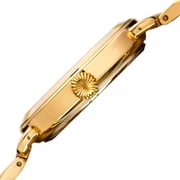 Womens Quartz Second Indicator Stainless Steel Gold-Tone Bracelet Watch
