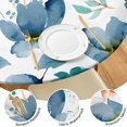 thumbnail image 4 of Pioneer Flower Floral Print Pattern Round Fitted Tablecloth with Elastic Edge,Dining Table Cover Waterproof,Outdoor Round Tablecloth for Camping,Dining,Indoor and Outdoor, 4 of 7