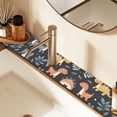 thumbnail image 2 of Yayeee Faucet Mat for Kitchen Sink 14.7" Diatomite Long Splash Guard Pad, Orange Dinosaur, 2 of 7