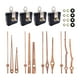 thumbnail image 2 of 4 manecillas y movimiento de nogal, accesorios de reloj, duraderos, de alto rendimiento, de bricolaje, piezas de reparación para reloj de 12 pulga, 2 of 9