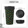 thumbnail image 3 of Uemuo St. Patrick's Day8 Print Carry Insulated Coffee Mug, Travel Mug with Hidden Handle, Insulated Coffee Flask, Leak-proof Travel Mug Insulated Mug for Office, 3 of 8