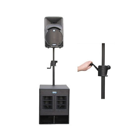 CRANK-UP SPEAKER POLE EXTENSION IN BLACK