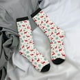 thumbnail image 5 of KLL Vintage Christmas Reindeer Print Cool Socks Men's Women's Crew Socks Funny Crazy Novelty Stockings, 5 of 6
