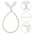 thumbnail image 4 of Uxcell Garland Ties, 16 Inches Christmas Decorative Garland Twist Ties for DIY Craft, White Gold 6pcs, 4 of 5