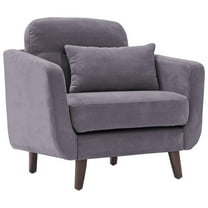 Elle Decor Chloe Arm Chair in Dark Gray