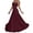 TH260414-Wine, variant on Homenesgenics Womens Casual Boho Print Maxi Sleevless V-Neck Dress Long Dress Wedding Dress Formal Dress