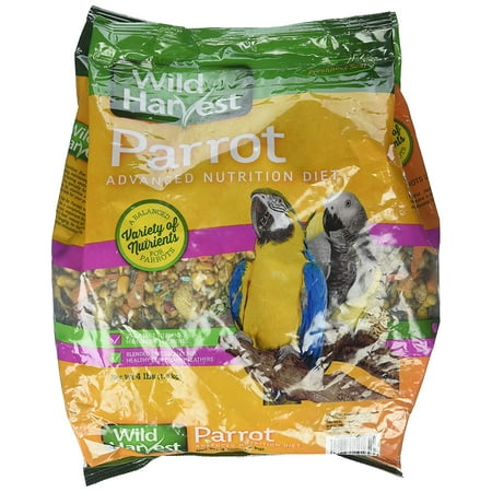 Wild Harvest Advanced Nutrition Parrot 4 Pounds Seed Grain And Vegetable Mix