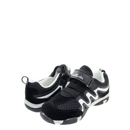 Jordan Shoes Boys Size 7 stylesilove Kids Boy Breathable Running Shoes Sport Athletic Sneaker (7 M US Toddler, Black+White) ()