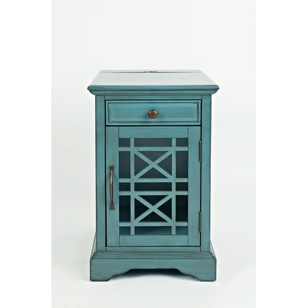 Nuts Poker Table - Craftsman Power Chairside Table - Antique Blue